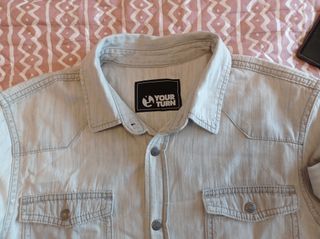 Camisa YOURTURN Hombre Talla M Beige