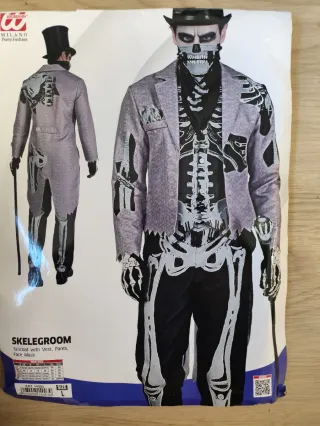 Disfraz Novio Esqueleto Talla L