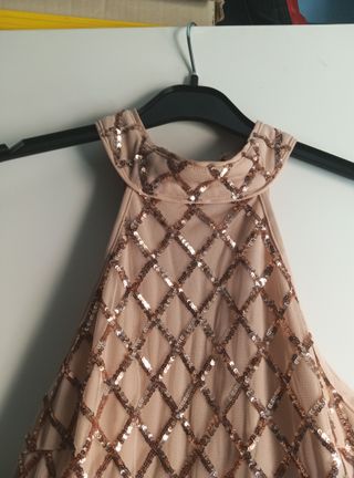 Mono de fiesta lentejuelas y cremallera