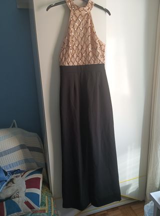 Mono de fiesta lentejuelas y cremallera