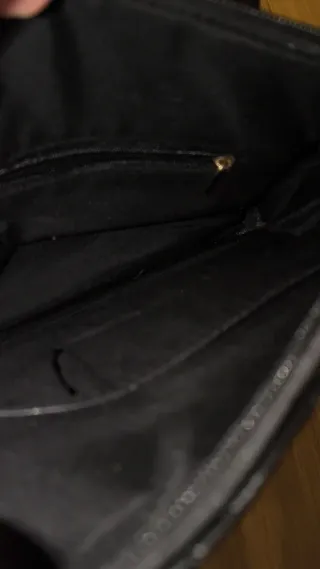 Bolso Negro Piel Sintética Grande