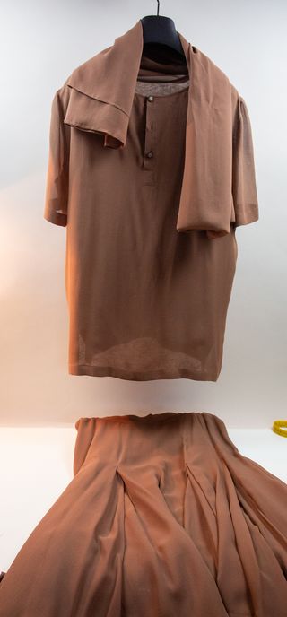 Cristina De Braud Abito 2 pezzi + foulard