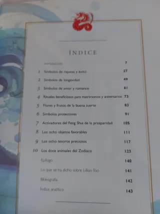 Libro Feng Shui Símbolos de la buena suerte