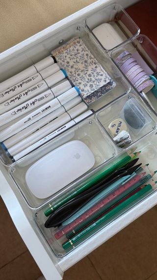 Organizadores Cajón Transparente 6 Piezas