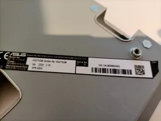 Placa Asus VG27VQM  S/N: S4LMDW020453