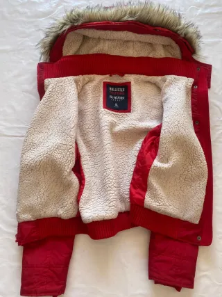 Chaqueta Hollister Y2K Roja Talla XL