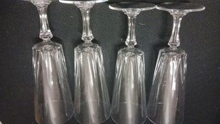 Set 4 Calici Vintage Vetro Trasparente