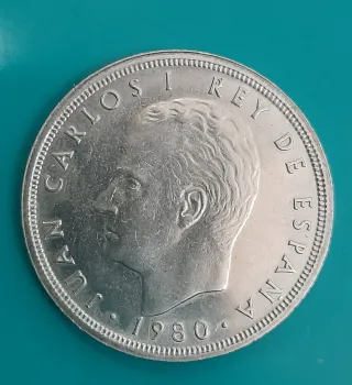 LOTE DE 5 MOMEDAS DE 50 Pesetas Juan Carlos I