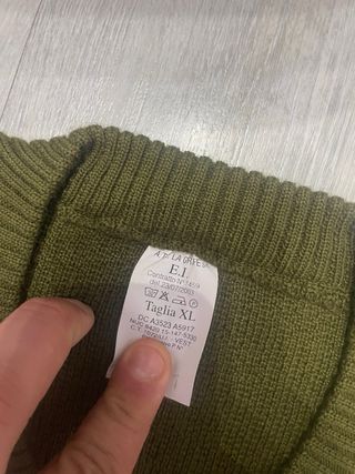 Maglione E.I. verde militare taglia XL