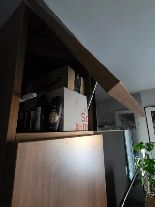 Conjunto Muebles Comedor Kibuc Madera y Cristal