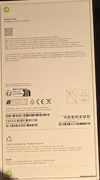 iPhone 17 Pro 256GB Nuevo Precintado