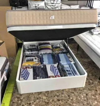 Armario modular madera color beige/marrón