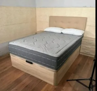 Armario modular madera color beige/marrón
