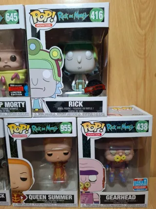 Pack 5 Funko Pop! Rick and Morty Especial Lote