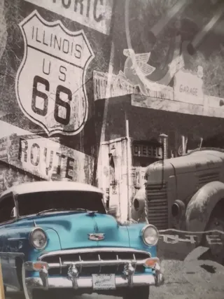 Coppia quadri stampa su tela tema America perfette