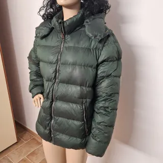 Piumino donna verde scuro