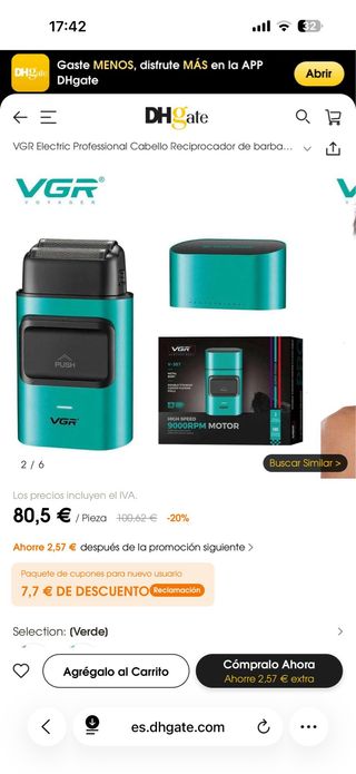 Cortadora VGR V-307 Profesional