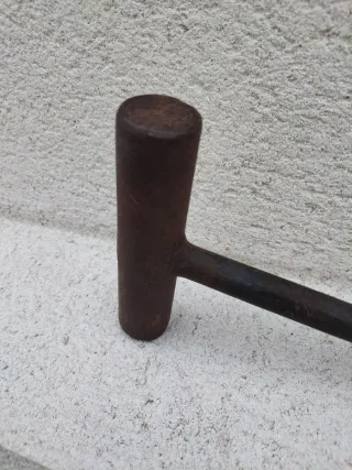 Herramienta antigua agrícola hierro forja S. XIX