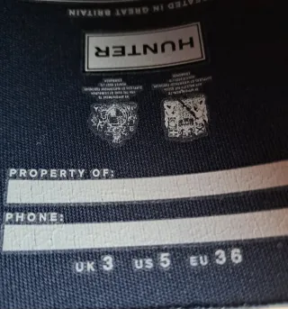 Botas Hunter Azul Marino Talla 36