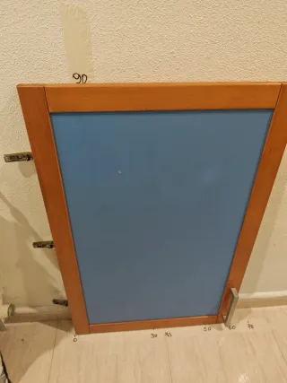 Puertas Muebles Cocina Madera Azul