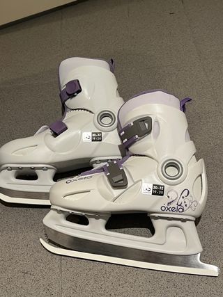 Patines de hielo Oxelo talla 30-32 usados 1 vez