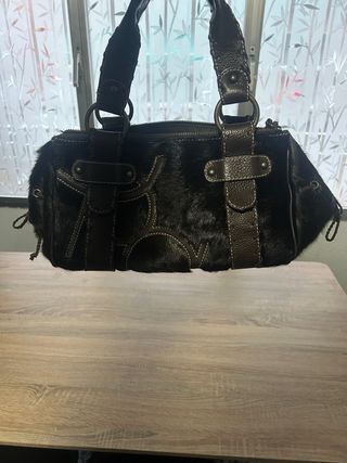 Bolso Purificación García Piel Marrón Nuevo