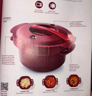 Olla Rápida Microondas Tupperware 3L