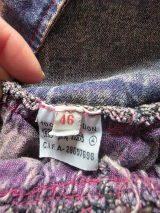 Falda vaquera con volantes