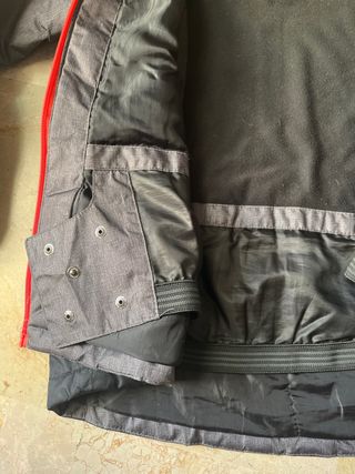 Chaqueta de Nieve Niños T10-12 Gris oscura y negra