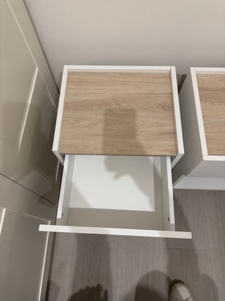 Mesitas de noche Banak blancas (2 unidades)