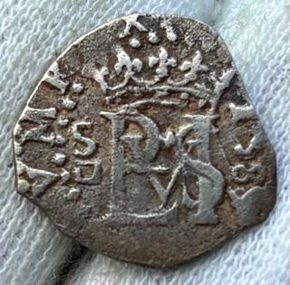 Moneda PLATA 1/2 Real 1589 Sevilla. FELIPE II