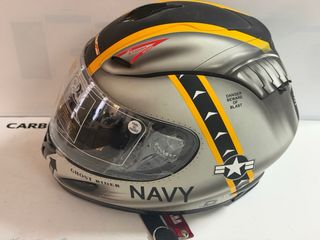 Casco Akuma Navy Ghost Rider Talla L