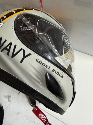 Casco Akuma Navy Ghost Rider Talla L