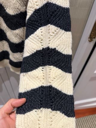 Jersey Noon rayas beige y negro talla M