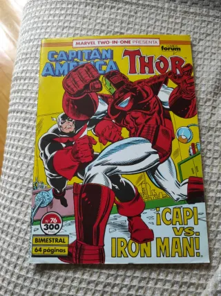 Comic Capitan América. Caps VS Iron man