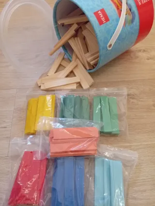 Juego de construcción de madera