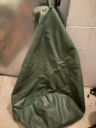 Puff pera polipiel verde