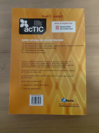Certificacions ACTIC: nivell 3, avançat (Catala...