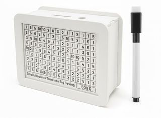 Hucha 500€ con tabla de ahorro