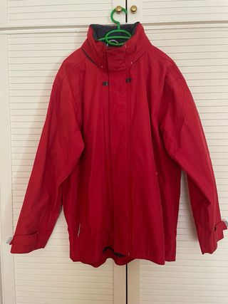 Chaqueton nautico hombre rojo