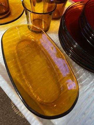 PLATOS POSTRE  Y MAS de DURALEX ámbar 18 piezas