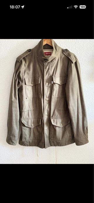 Parka Levi's verde militar retro