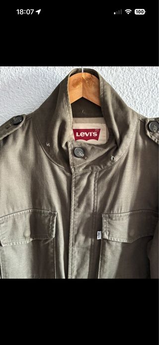 Parka Levi's verde militar retro