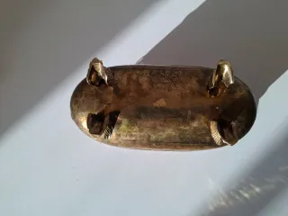 ANTIGUA JARDINERA OVALADA LATÓN