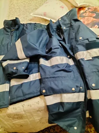 Giacca a vento da lavoro uomo blu