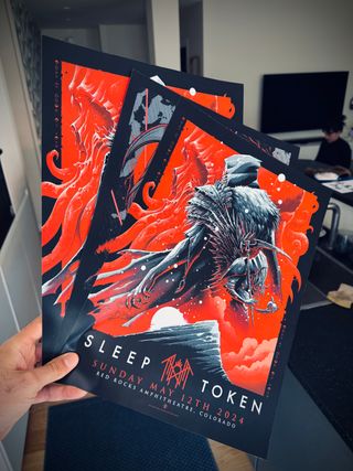 poster Sleep Token live tour set A3 dark ritual