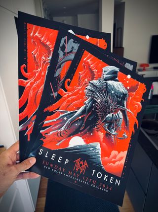 poster Sleep Token live tour set A3 dark ritual