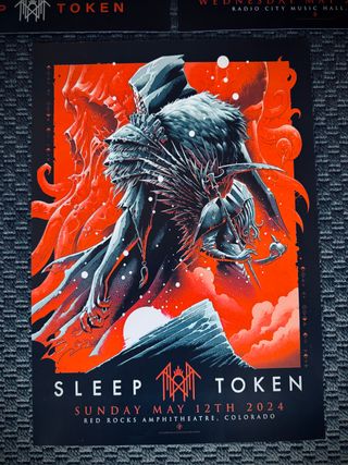 poster Sleep Token live tour set A3 dark ritual