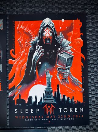poster Sleep Token live tour set A3 dark ritual