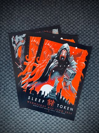 poster Sleep Token live tour set A3 dark ritual